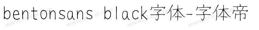 bentonsans black字体字体转换